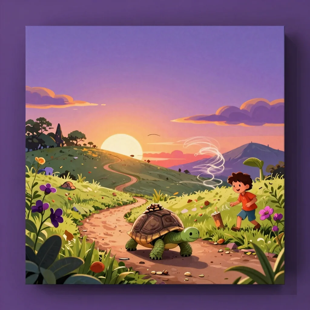 La tortuga y el viento impaciente